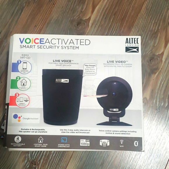 Google Assistant Altec Lansing Live Video Camera Altec Lansing